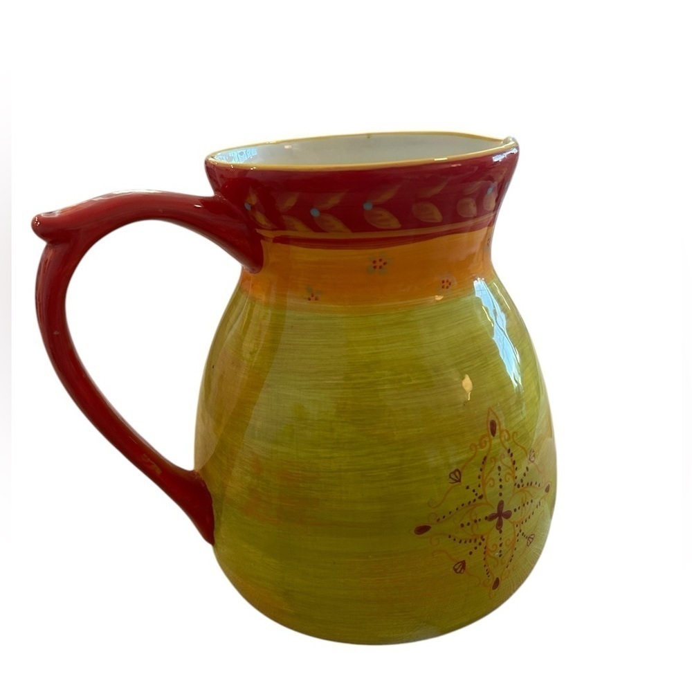 Batik Pitcher by 222 Fifth PTS‎ International - Vibrant Colors Beautiful
